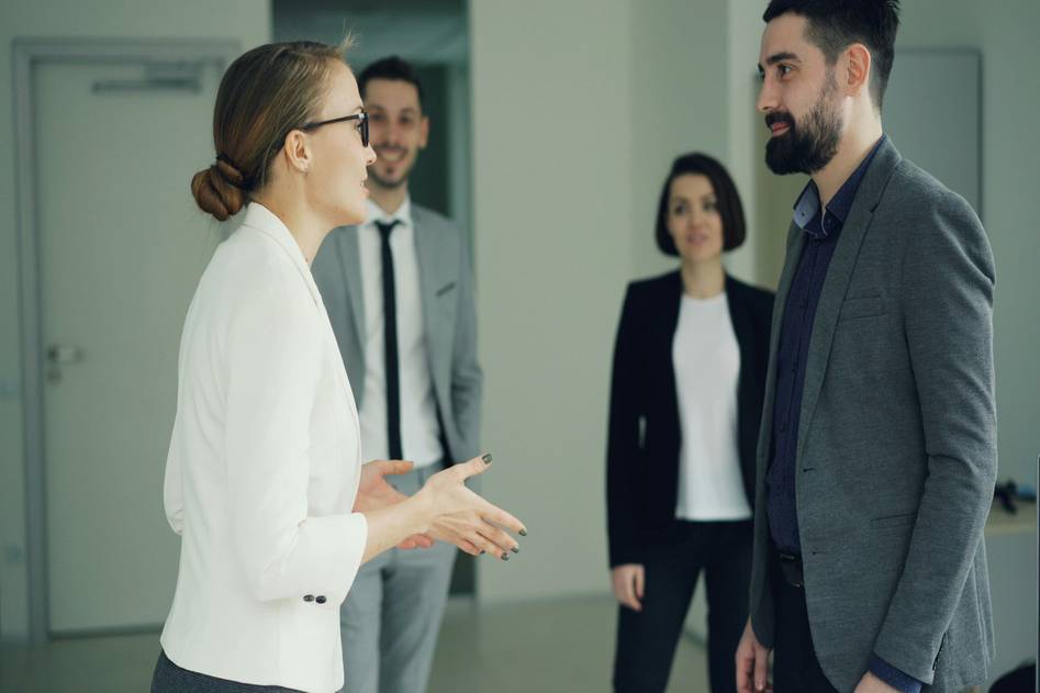 Blog author discussing networking strategies